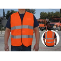 ANSI/ISEA 107-2004 Class 2 Orange Safety Vest